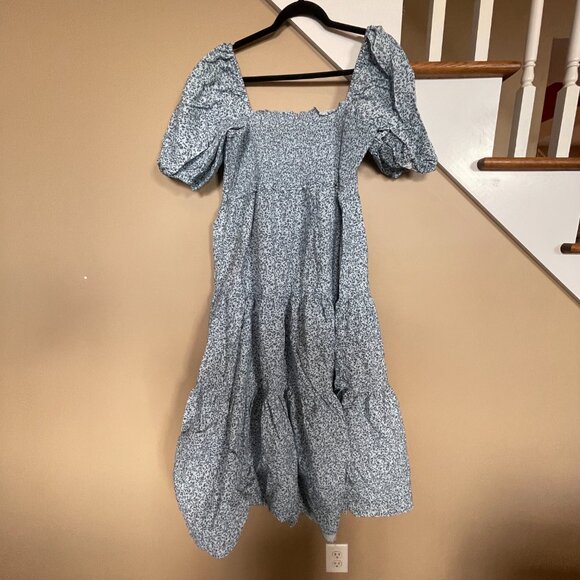 WAT The Brand Ditzy Print Frill Strap Midi dress sz XXL - Picture 6 of 6